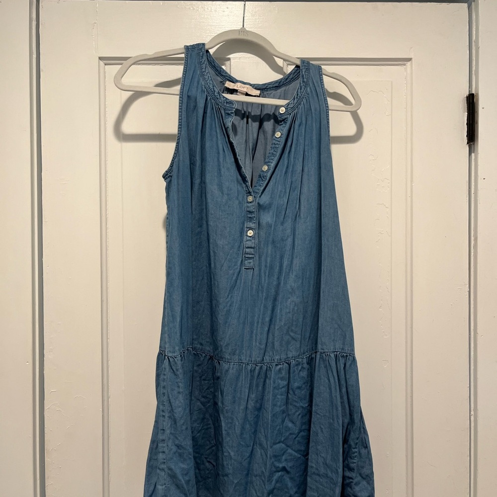 Blue Jean sleeveless dress